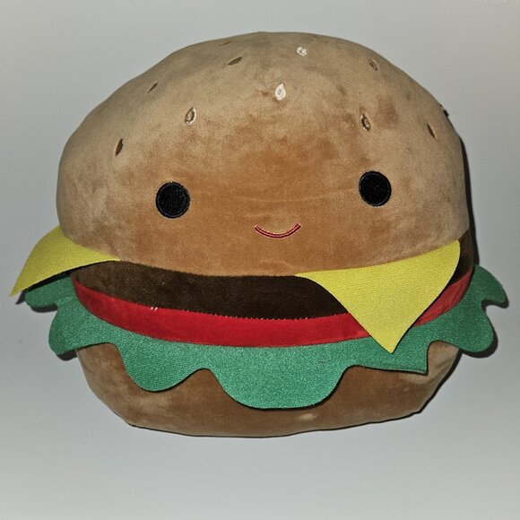 Squishmallows Other - Squishmallows Carl Cheeseburger Plush 12" Stuffed Toy Hamburger Kellytoy